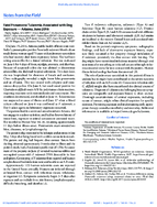 Notes From the Field Fatal Pneumonic Tularemia Associated with Dog Exposure  Arizona June 2016