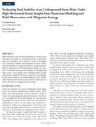 Evaluating Roof Stability in an Underground Stone Mine Under High Horizontal Stress Insight from Numerical Modeling and Field Observation with Mitigation Strategy