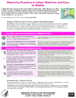 Maternity Practices in Infant Nutrition and Care mPINC in Alaska 2010