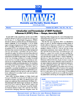 MMWR Morbidity and Mortality Weekly Report Vol 58 No 41 October 23 2009