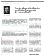 Applying a General Best Practices Identification Framework to Environmental Health