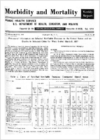 Morbidity and Mortality Weekly Report Vol 6 No 10 for Release March 15 1957