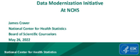 Data Modernization Initiative at NCHS