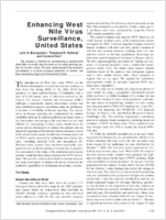 Enhancing West Nile Virus Surveillance United States