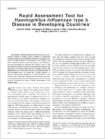 Rapid Assessment Tool for Haemophilus influenzae type b Disease in Developing Countries1