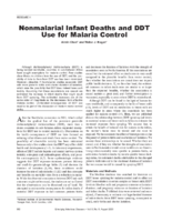 Nonmalarial Infant Deaths and DDT Use for Malaria Control
