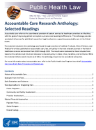 Accountable Care Research Anthology Selected Readings