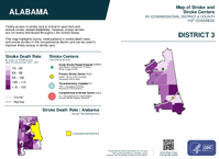 AL Congressional District 03 Stroke and Stroke Centers Map 119th Congress