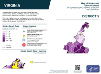 VA Congressional District 05 Stroke and Stroke Centers Map 119th Congress
