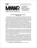 Morbidity and Mortality Weekly Report MMWR September 6 1996  Vol 45  No 35