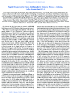Rapid Response to Ebola Outbreaks in Remote Areas  Liberia JulyNovember 2014