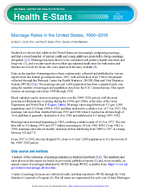 Marriage Rates in the United States 19002018