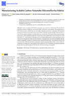 Manufacturing Scalable Carbon NanotubeSiliconeKevlar Fabrics