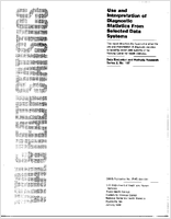 Use and Interpretation of Diagnostic Statistics From Selected Data Systems
