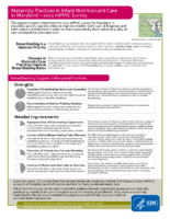 Maternity Practices in Infant Nutrition and Care in Maryland  2011 mPINC Survey
