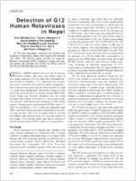 Detection of G12 Human Rotaviruses in Nepal