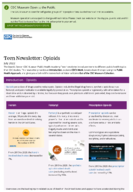 Teen newsletter  July 2022  Opioids