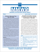 MMWR Morbidity and Mortality Weekly Report Vol 53 No 15 April 23 2004