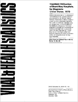 Inpatient Utilization of ShortStay Hospitals by Diagnosis United States 1979