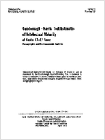 GoodenoughHarris test estimates of intellectual maturity of youths 1217 years demographic and socioeconomic factors