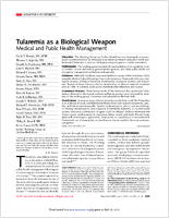 Tularemia as a biological weapon  medical and public health management