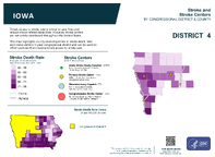 IA Congressional District 04 Stroke and Stroke Centers Map 118th Congress