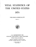 Vital Statistics of the United States 1974 Volume IIMortality Part B