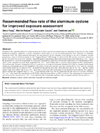 Recommended Flow Rate of the Aluminum Cyclone for Improved Exposure Assessment