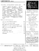 Public Health Rep v 73 no 4  Masthead