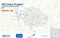 500 Cities Project Local Data for Better Health 2016 Visalia CA