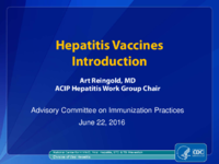 Hepatitis Vaccines introduction