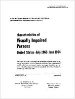 Characteristics of Visually Impaired Persons United States July1963June 1964