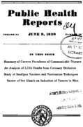 Public Health Reports  v 54 no 23  cover