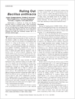Ruling Out Bacillus anthracis