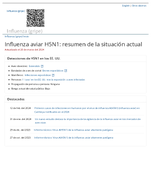 Influenza aviar H5N1  resumen de la situacin actual