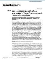 Epigenetic Aging Acceleration Among World Trade CenterExposed Community Members