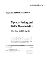 Cigarette Smoking and Health Characteristics United States July 1964June 1965