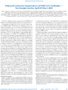 Estimated Community Seroprevalence of SARSCoV2 Antibodies  Two Georgia Counties April 28May 3 2020