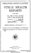 Public Health Reports  v 47  no 36  cover