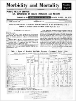 Morbidity and Mortality Weekly Report For release April 18 1958 Vol 7 No 15