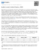 Iodine Level United States 2000