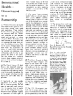 Editorial International healthcommitment to a partnership