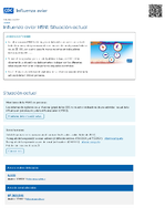 Influenza aviar H5N1 Situacin actual