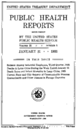 Public Health Reports  v 51 no 5  cover