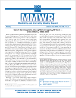 MMWR Morbidity and Mortality Weekly Report Vol 56 No 3 January 15 1993
