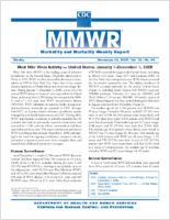 MMWR Morbidity and Mortality Weekly Report Vol 54 No 49 December 16 2005