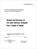 Variance and Covariance of life Table Functions Estimated From a Sample of Deaths