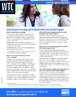 Cervical cancer screening and the World Trade Center Health Program 2022