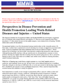 Perspectives in Disease Prevention and Health Promotion Leading WorkRelated Diseases and Injuries  United States NoiseInduced Loss of Hearing