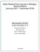 WorkRelated Farm Injuries in Michigan Second Report January 2017  December 2019